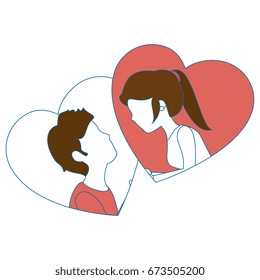 Beautiful and romantic couple