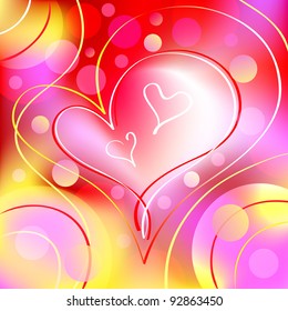Beautiful Romantic Heart Background