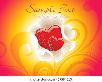 beautiful romantic illustration for valentine day