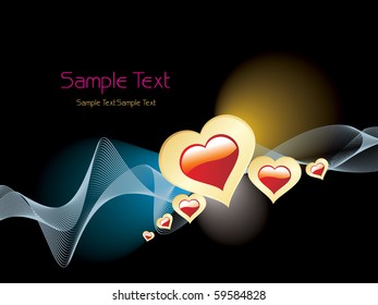 beautiful romantic illustration for valentine day