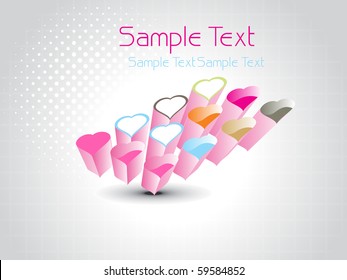 beautiful romantic illustration for valentine day