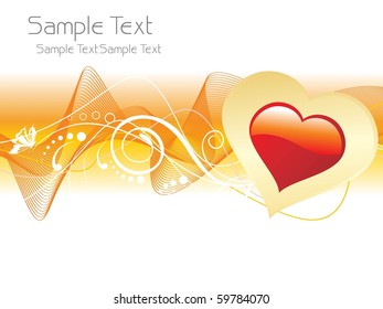 beautiful romantic illustration for valentine day