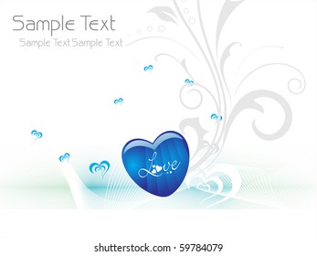 beautiful romantic illustration for valentine day