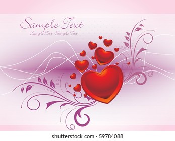 beautiful romantic illustration for valentine day