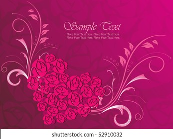 beautiful romantic pattern illustration for valentine day