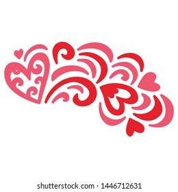 Beautiful romantic pattern. Vector illustration