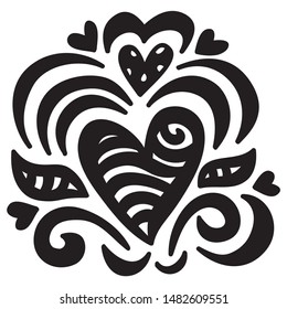 Beautiful romantic pattern. Vector illustration
