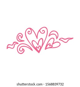 Beautiful romantic pattern. Vector illustration