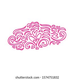 Beautiful romantic pattern. Vector illustration