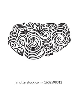 Beautiful romantic pattern. Vector illustration
