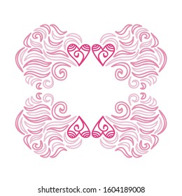 Beautiful romantic pattern. Vector illustration