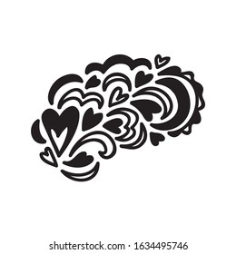 Beautiful romantic pattern. Vector illustration