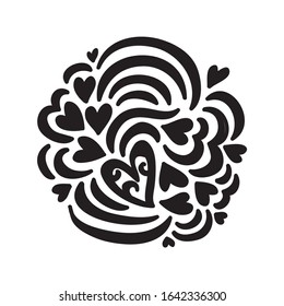 Beautiful romantic pattern. Vector illustration