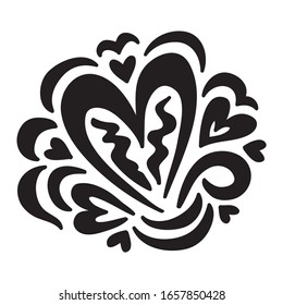 Beautiful romantic pattern. Vector illustration