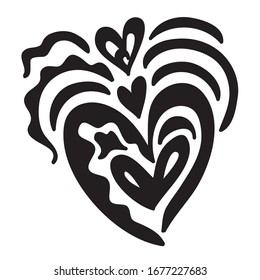 Beautiful romantic pattern. Vector illustration