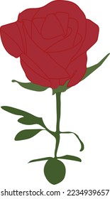 Beautiful rose flower vector art work