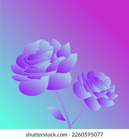 beautiful rose flower vector in elegant and luxury style