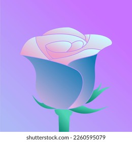 beautiful rose flower vector in elegant and luxury style
