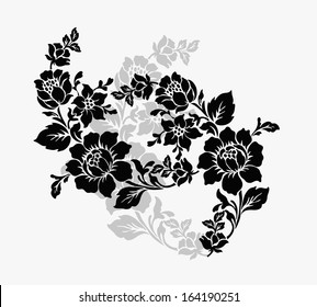 Flower Design Elements Vector Stock Vector (Royalty Free) 190580720