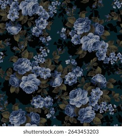 beautiful rose flowers pattern suitable for wall decoration or textile design
