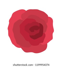beautiful rose isolated icon