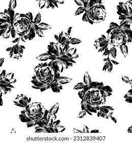 Beautiful rose pattern perfect for textile design,
