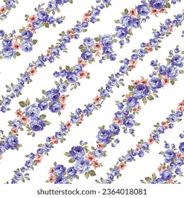 Beautiful rose pattern perfect for textile design,