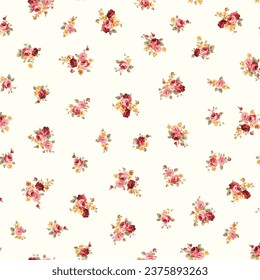 Beautiful rose pattern perfect for textile design,