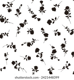 Hermoso patrón de rosa perfecto para el diseño textil,