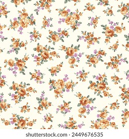 Beautiful rose pattern perfect for textile design,