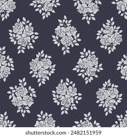 Beautiful rose pattern perfect for textile design,