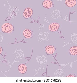 Beautiful rose seamless pattern design for decorating, wallpaper, wrapping paper, fabric, backdrop and etc.