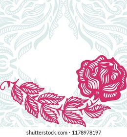 Beautiful rose. Vector illustration