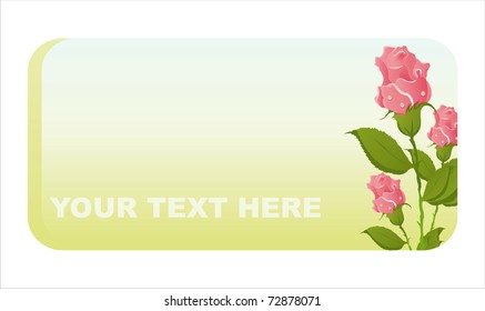 beautiful roses banner