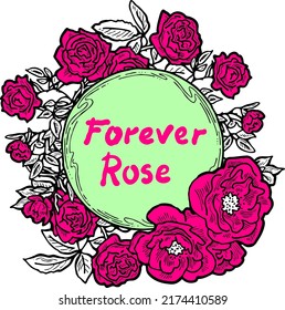 Hermosa composición decorativa de arcos para citas, bodas, cumpleaños para celebrar día especial. Borde floral. Flores románticas para decorar el evento. Ilustración vectorial. Dibujo de estilo vintage.