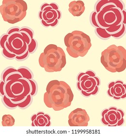 beautiful roses decorative pattern