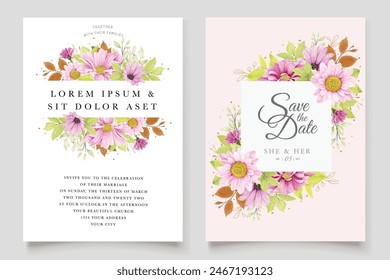 beautiful roses invitation card template