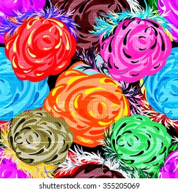 beautiful roses seamless background