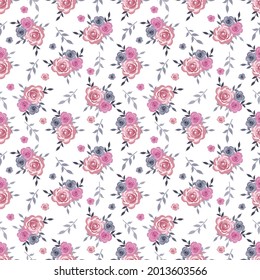Schöne Rosen nahtloses Muster perfekt für Geschenkverpackungen, Modegewebe, Digitalpapier und vieles mehr