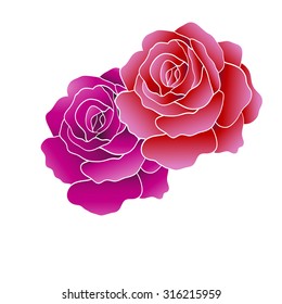 Beautiful  rose,valentine background