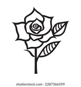 a beautiful rosr vector art