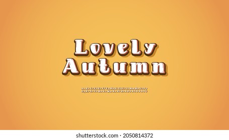 Beautiful round 3d font, modern cute alphabet, uppercase and lowercase Latin letters from A to Z and Arab numbers from 0 to 9, vector illustration 10EPS