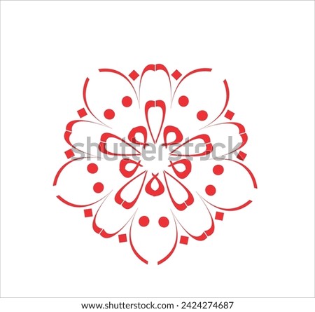 beautiful round abstract mandala image