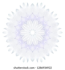 Beautiful Round Flower Mandala. For Design, Greeting Card, Invitation, Coloring Book. Arabic, Indian, Motifs