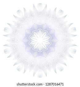 Beautiful Round Flower Mandala. For Design, Greeting Card, Invitation, Coloring Book. Arabic, Indian, Motifs