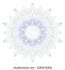 Beautiful Round Flower Mandala. For Design, Greeting Card, Invitation, Coloring Book. Arabic, Indian, Motifs