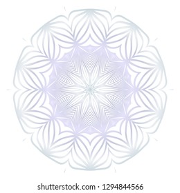 Beautiful Round Flower Mandala. For Design, Greeting Card, Invitation, Coloring Book. Arabic, Indian, Motifs