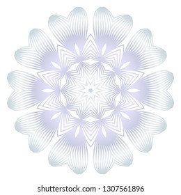 Beautiful Round Flower Mandala. For Design, Greeting Card, Invitation, Coloring Book. Arabic, Indian, Motifs