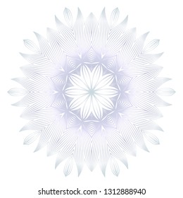 Beautiful Round Flower Mandala. For Design, Greeting Card, Invitation, Coloring Book. Arabic, Indian, Motifs