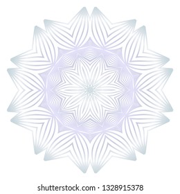 Beautiful Round Flower Mandala. For Design, Greeting Card, Invitation, Coloring Book. Arabic, Indian, Motifs